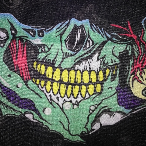 Zombie Skull Face Bandana Mask, Motorcycle Mask - Picture 2 of 4